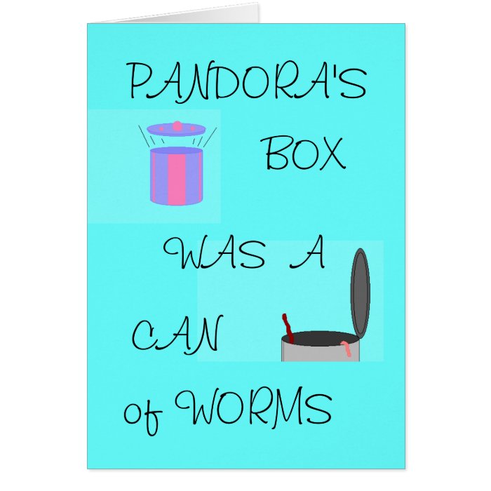 PANDORA'S BOX   all occasion card