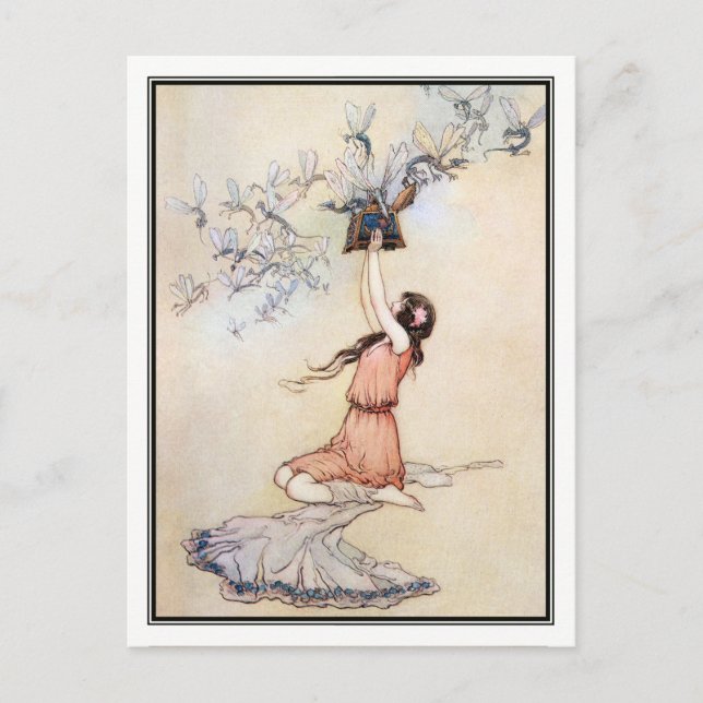 Pandora's Box by Warwick Goble Postcard (Front)