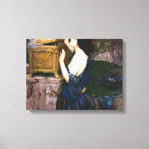 Pandora's Box - John William Waterhouse Canvas Print