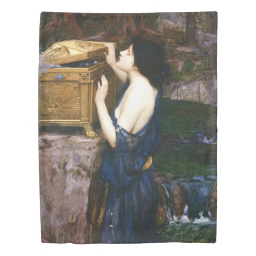 Pandoras Box _ John William Waterhouse Duvet Cover