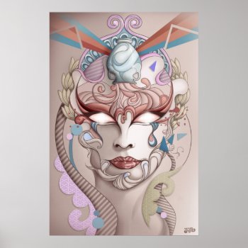Pandora's Mask Poster by werczler at Zazzle