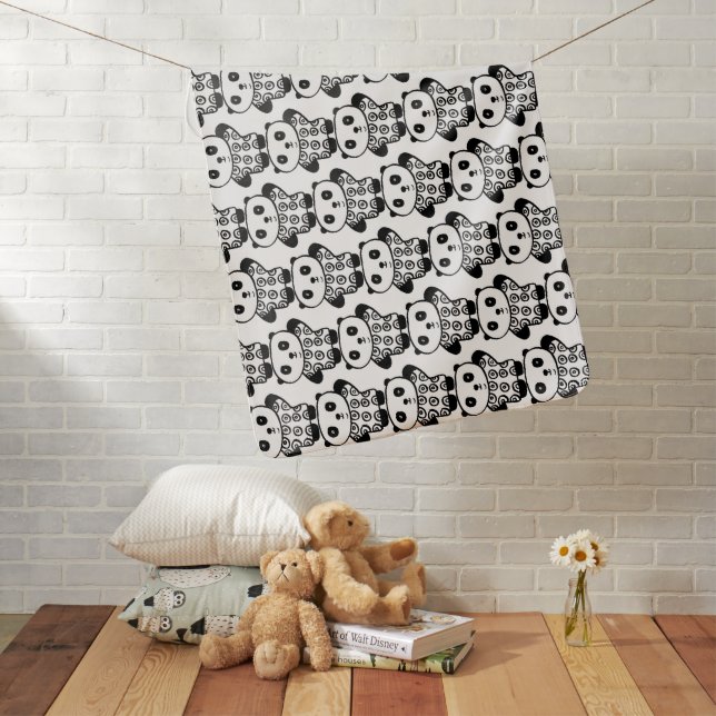 Pandy the Panda Baby Blanket (In Situ)