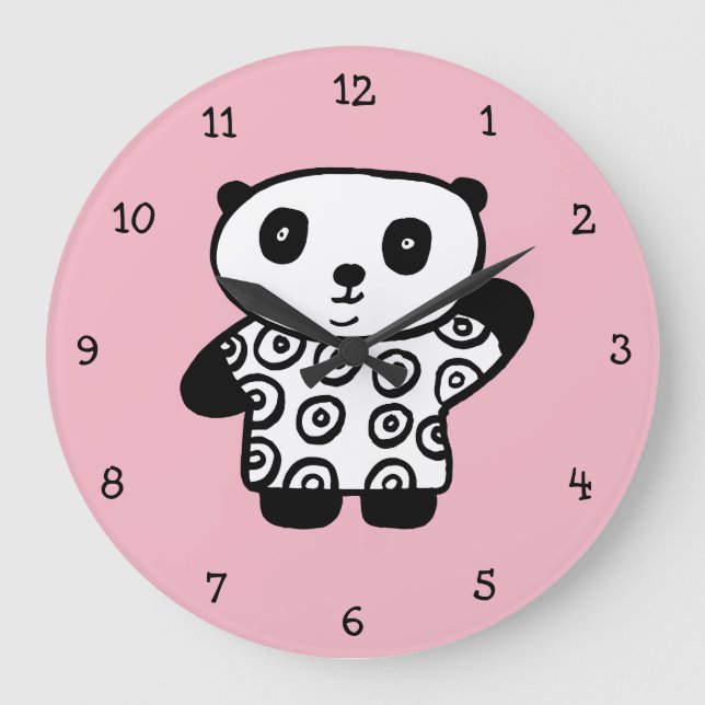 Pandy the Panda Large Clock (Front)