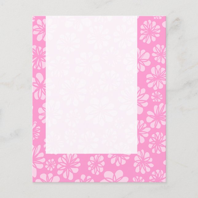 Panel 050 - Pink Floral Flyer (Front)
