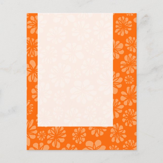 Panel 051 - Orange Floral Flyer (Front)