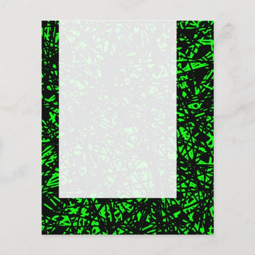 Panel 066 _ Abstract Lines _ Green Flyer