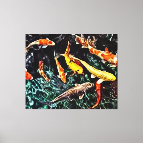 Panel Blue Fish Aquarium Sea Wall Art Painting