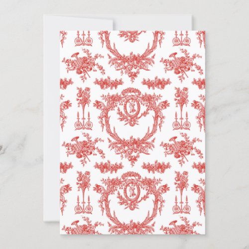 Panel card Marie Toile strawberry