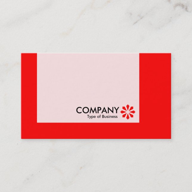 Panel - Colors - Art Deco - Red Business Card (Front)
