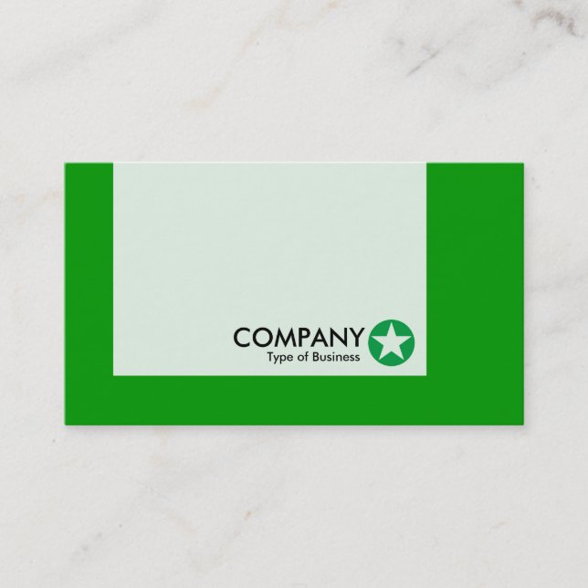 Panel - Colors - Star - Grass Green Business Card (Front)