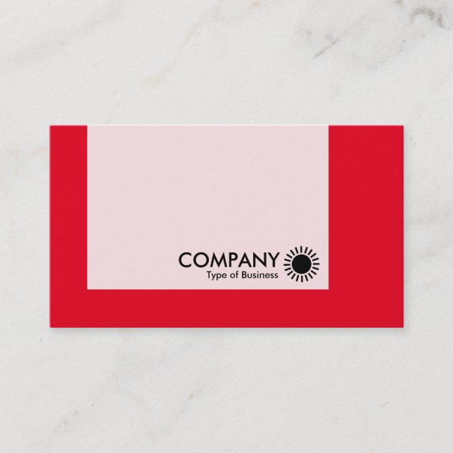 Panel - Colors - Sun - Red Business Card (Front)