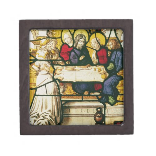 Panel depicting St Andrew at the Supper at Emmaus Keepsake Box