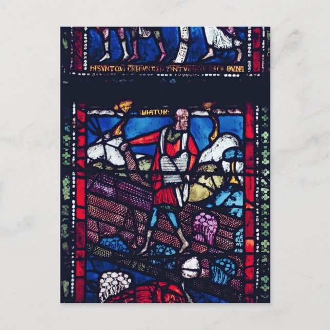 Panel depicting the Parable of the Sower Postcard (Front)