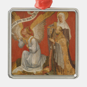 Panel from a diptych depicting the Angel Metal Ornament