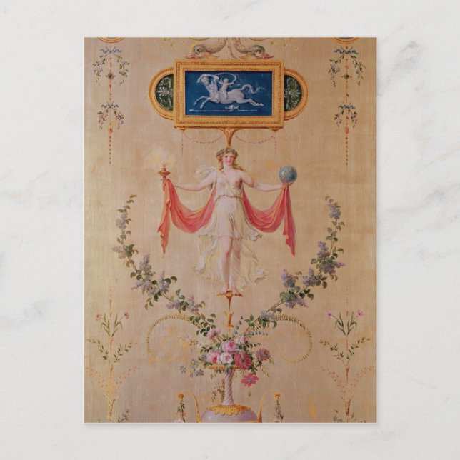 Panel from the boudoir of Marie-Antoinette Postcard (Front)