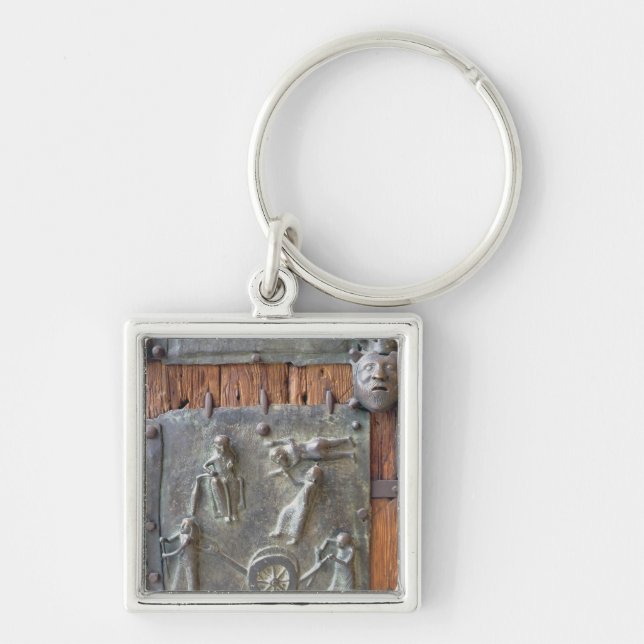 Panel from the left hand door, 12th century (bronz keychain (Front)