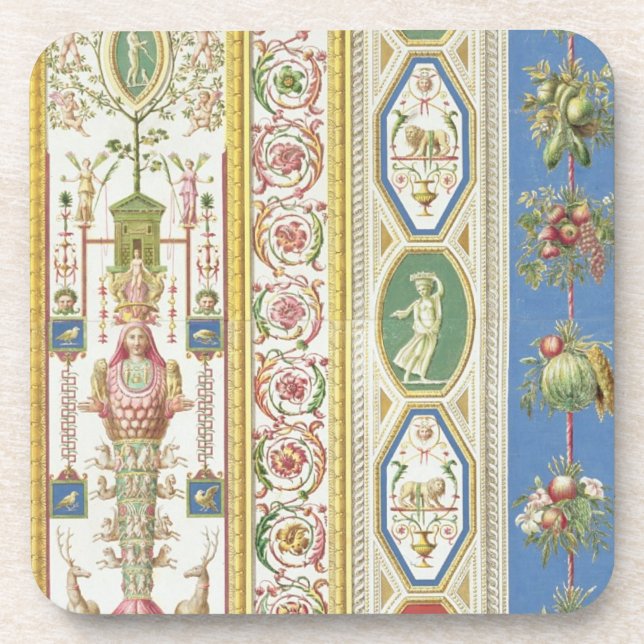 Panel from the Raphael Loggia at the Vatican, engr Beverage Coaster (Front)