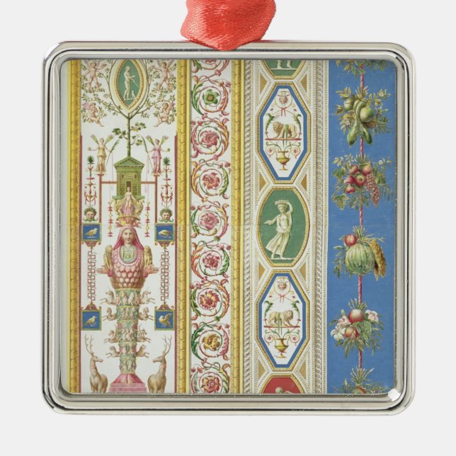 Panel from the Raphael Loggia at the Vatican, engr Metal Ornament (Front)