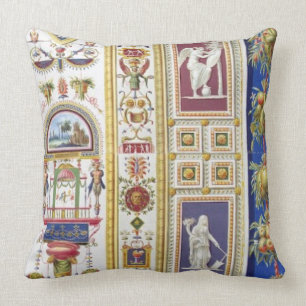 Panel from the Raphael Loggia at the Vatican, from Throw Pillow