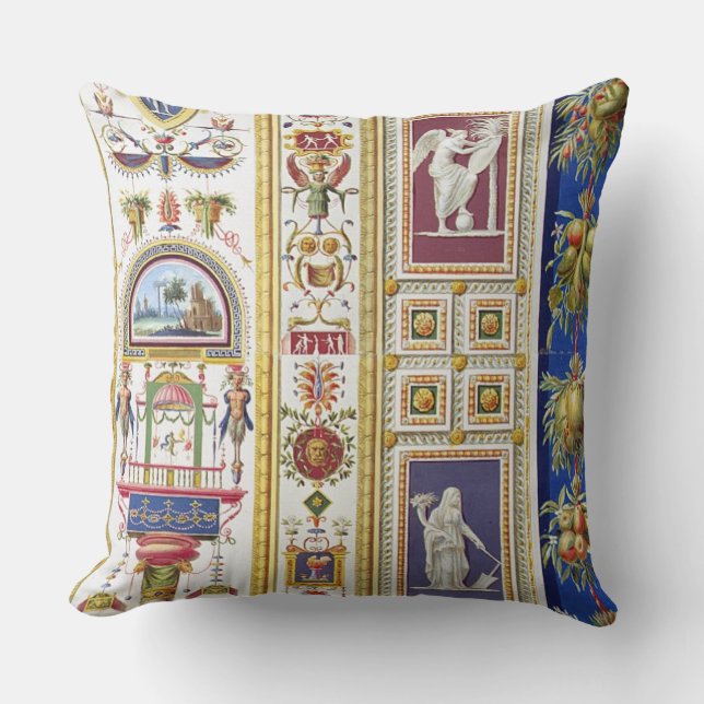 Panel from the Raphael Loggia at the Vatican, from Throw Pillow (Front)