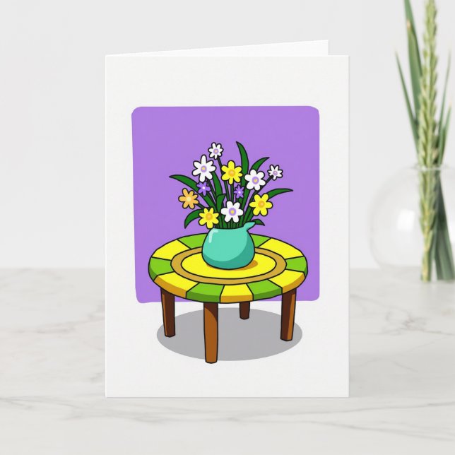 Panel Table Bouquet Art Card (Front)