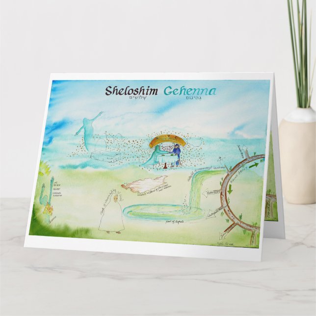 Panel Three: Sheloshim: Map of Mourning card (Front)