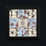 Paneled Abstract Scrollwork Painting Gift Box<br><div class="desc">A paneled abstract floral scrollwork painting by Jennifer Goldberger. A wonderfully complex piece,  no two panels are exactly the same. If you are looking for a great gift look no further!</div>