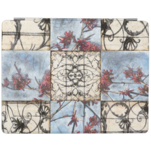 Paneled Abstract Scrollwork Painting iPad Smart Cover