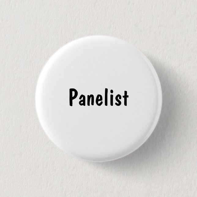Panelist Pinback Button (Front)