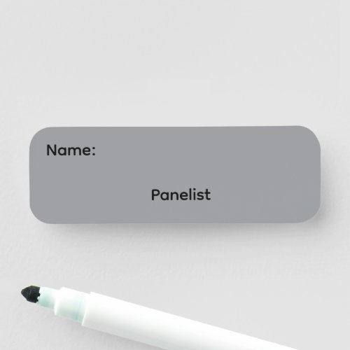 Panelists Magnetic Name Tag Button