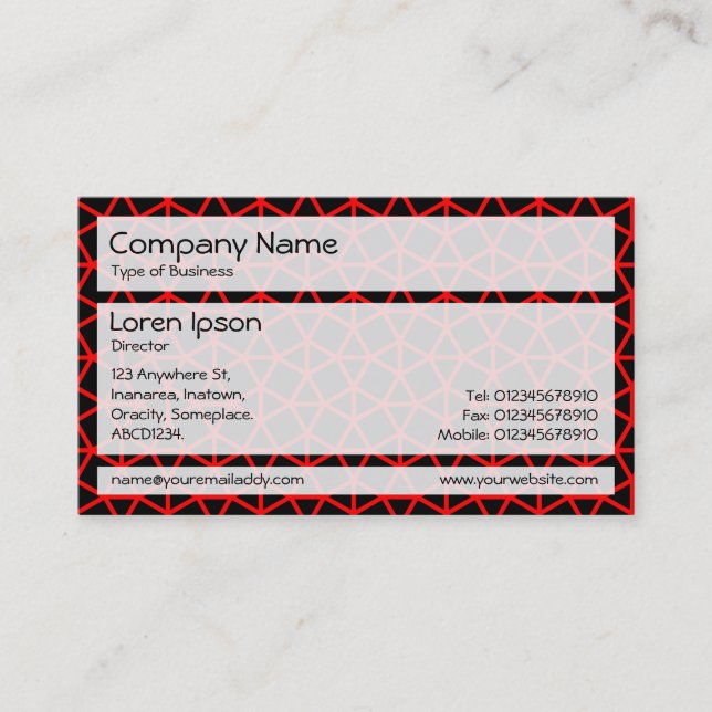 Panels 02 - Archimedes Pattern Business Card (Front)