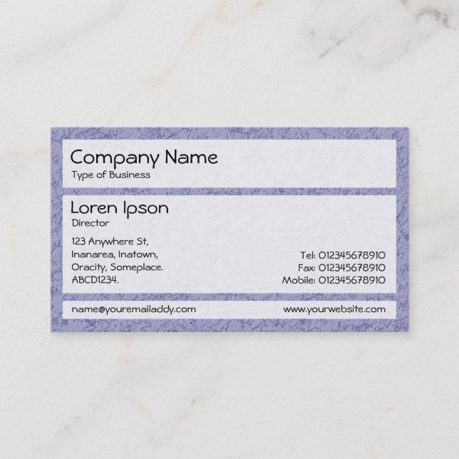 Panels 02 - Blue Gray Stucco Business Card (Front)