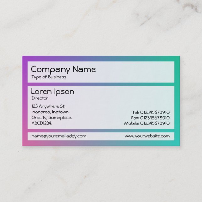 Panels 02 - Color Blend Business Card (Front)