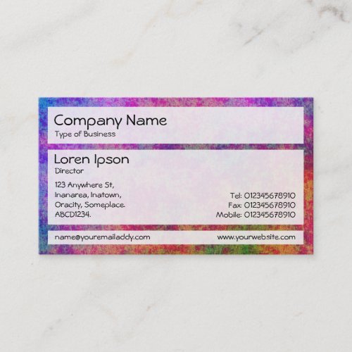 Panels 02 _ Colorful Seabed Business Card