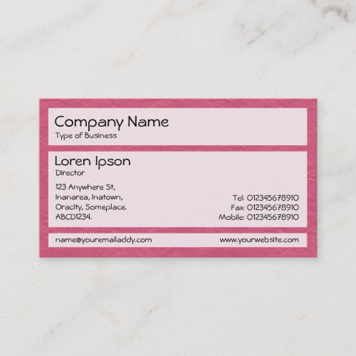 Panels 02 _ Creased Paper Crimson Business Card
