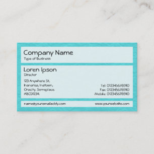 Panels 02 - Creased Paper Cyan Business Card