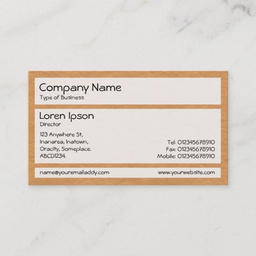 Panels _ 02 Creased Paper Yellow Orange Business Card