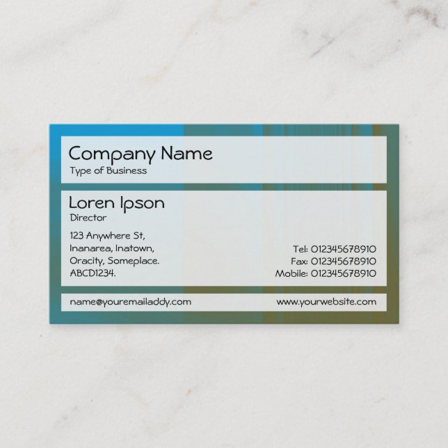 Panels 02 - Glassy Seabed Business Card (Front)