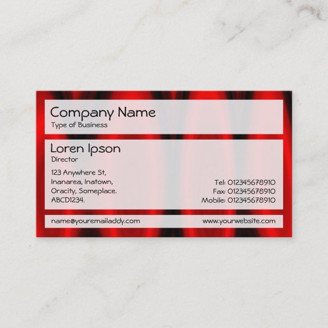 Panels 02 - Hall of Flame 02 Business Card (Front)