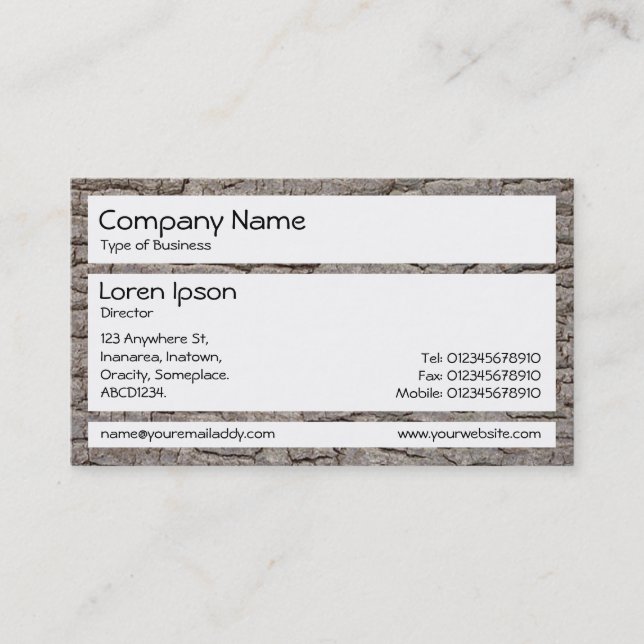 Panels - Bark 01 Business Card (Front)