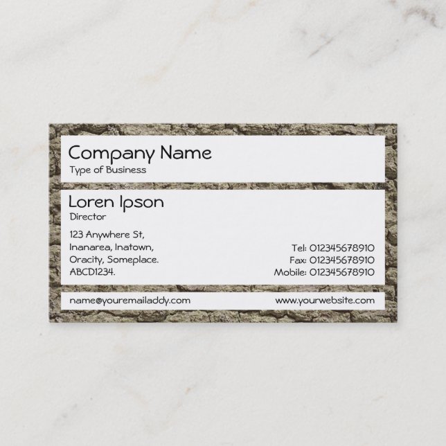 Panels - Bark 02 Business Card (Front)