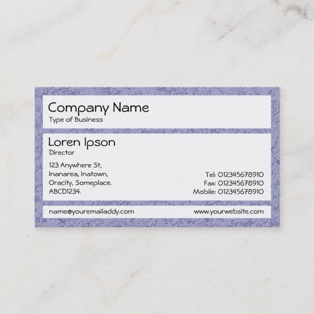 Panels - Blue Gray Stucco Business Card (Front)