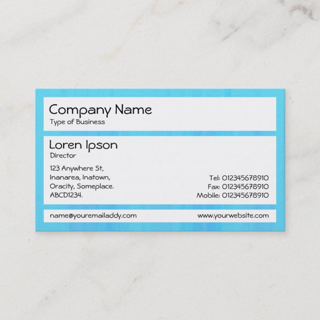 Panels - Blue Painted Business Card (Front)