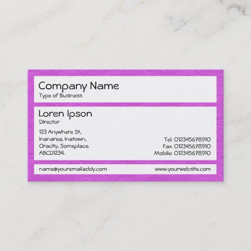 Panels _ Creased Paper Light Purple Business Card