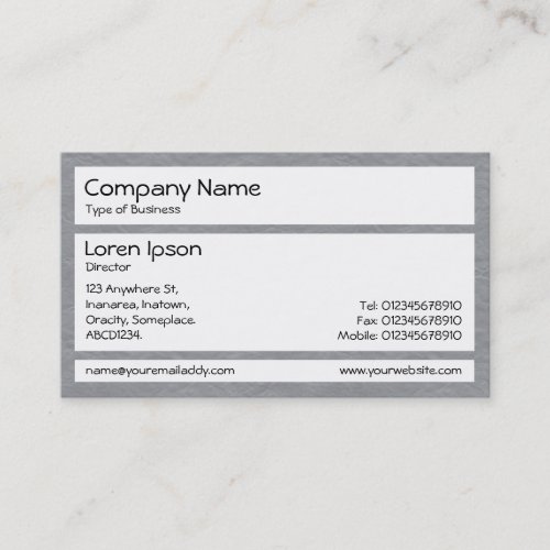 Panels _ Creased Paper Lt Gray Business Card