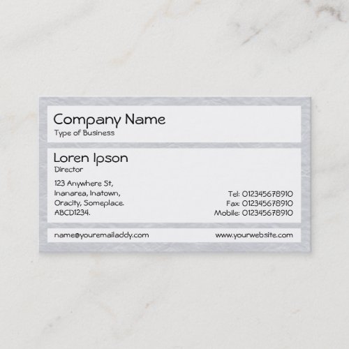 Panels _ Creased Paper Lt Gray Business Card
