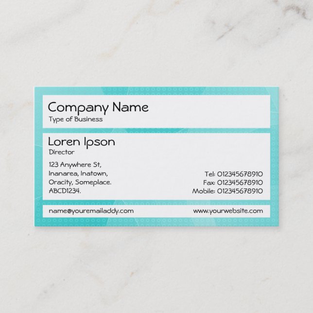 Panels - Cyan Curves Business Card (Front)