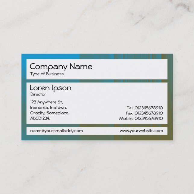 Panels - Glassy Seabed Business Card (Front)