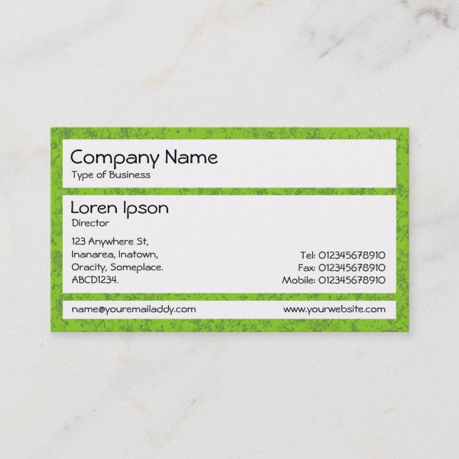 Panels - Green Mineral 02 Business Card (Front)