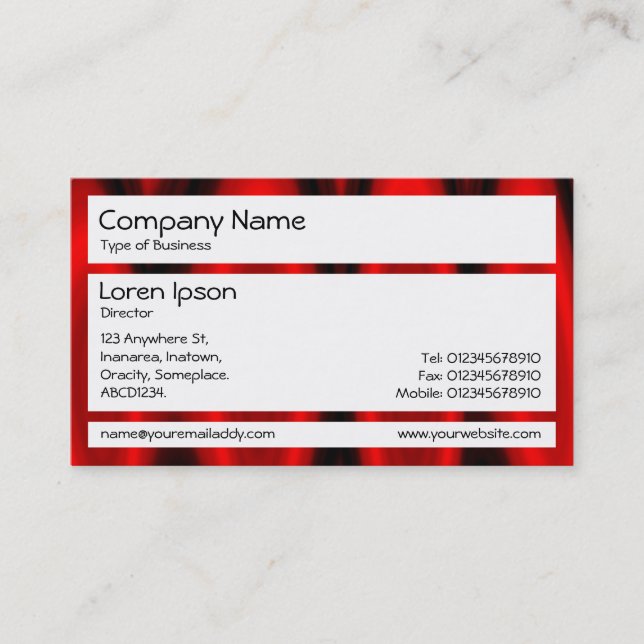 Panels - Hall of Flame 02 Business Card (Front)